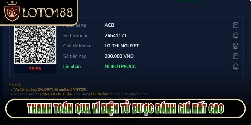 Thanh toán qua ví điện tử được đánh giá rất cao nhờ tính tiện lợi